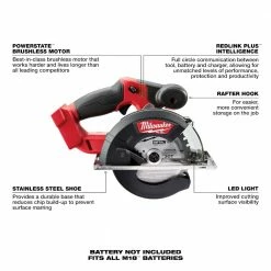 Milwaukee M18 Fuel™ 18-Volt Lithium-Ion Brushless Cordless Metal Cutting 5-3/8" Circular Saw with Metal Saw Blade, Tool Only - 2782-20 - Leveling & Squares -Tools Online Store e3b42d7c73405e22ff303cb1d21fa95fd6404839 2782 20 Walkaround