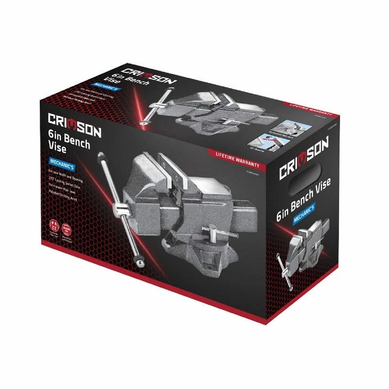 Crimson Force Tools 6" Mechanic's Vise - 7059115 - Sockets & Socket Sets 3 Crimson Force Tools 6" Mechanic's Vise - 7059115 - Sockets & Socket Sets