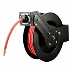Crimson Force 3/8X50ft. Auto Rewind Airhose Reel 66424 - Air Compressor Accessories
