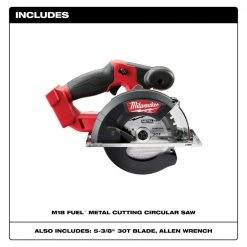 Milwaukee M18 Fuel™ 18-Volt Lithium-Ion Brushless Cordless Metal Cutting 5-3/8" Circular Saw with Metal Saw Blade, Tool Only - 2782-20 - Leveling & Squares -Tools Online Store e7d1ba4e574cca00a121a6d3159713d2f10aaca2 2782 20 Includes