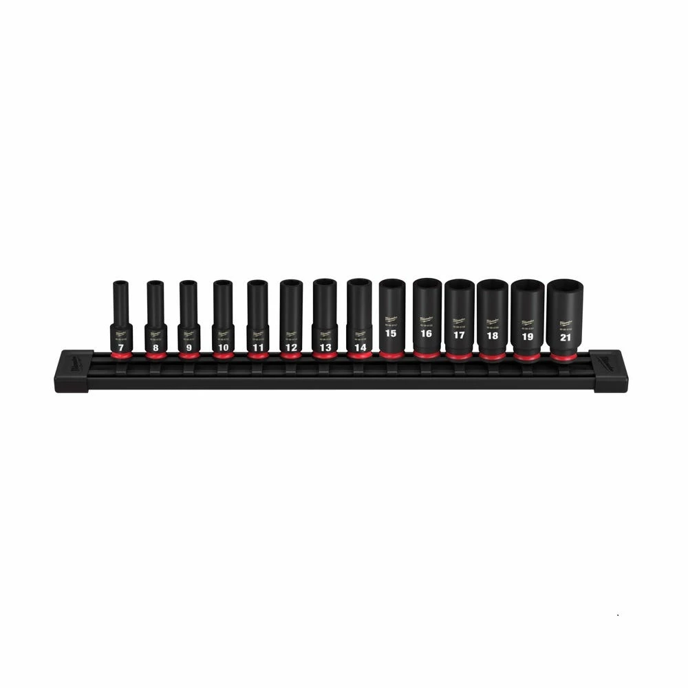 Milwaukee Shockwave™ Impact Duty™ 3/8" Drive Metric Deep 6 Point Socket Set, 14-Piece - 49-66-7008 - Sockets & Socket Sets 5 Milwaukee Shockwave™ Impact Duty™ 3/8" Drive Metric Deep 6 Point Socket Set, 14-Piece - 49-66-7008 - Sockets & Socket Sets - Image 3