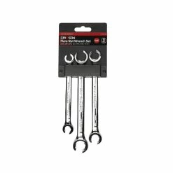 Crimson Force Tools 3 Piece SAE Flare Nut Wrench Set - 7019016 - Sockets & Socket Sets