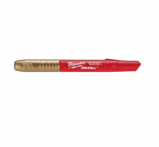 Milwaukee Inkzall™™ Fine Point Gold & Silver Metallic Markers, 2 Pack - 48-22-3123 - Marking Tools 6 Milwaukee Inkzall™™ Fine Point Gold & Silver Metallic Markers, 2 Pack - 48-22-3123 - Marking Tools - Image 4