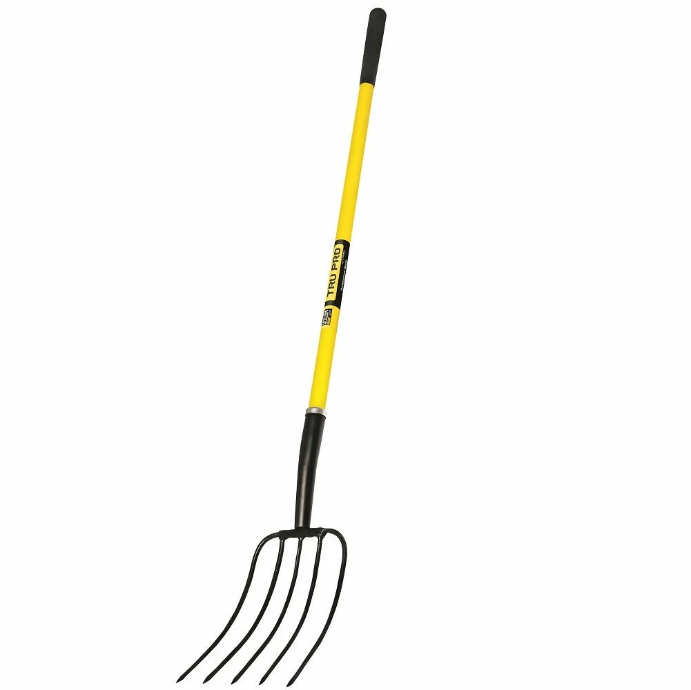 Tru-Pro TruPro 5 Tine Manure Fork with Fiberglass Handle - 30323 - Pitchforks 3 Tru-Pro TruPro 5 Tine Manure Fork with Fiberglass Handle - 30323 - Pitchforks