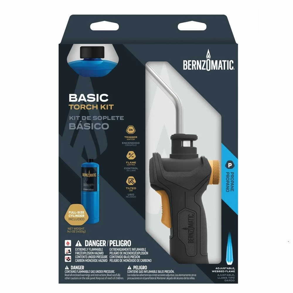 Bernzomatic Basic Torch Kit, Includes Trigger Start Torch and 14.1 oz. Bernzomatic Propane Fuel - TS3505KC - Torches 4 Bernzomatic Basic Torch Kit, Includes Trigger Start Torch and 14.1 oz. Bernzomatic Propane Fuel - TS3505KC - Torches - Image 2