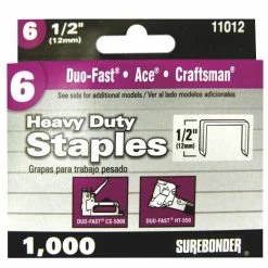 Surebonder Number 6 Heavy Duty 1/2 Inch Staple 1000 Count 11012 - Staple Guns
