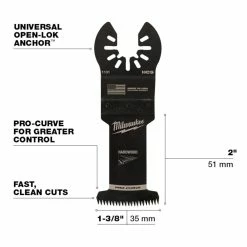 Milwaukee® Open-Lok™ 1-3/8" HCS Japanese Tooth Pro-Curve™ Hardwood Blade, 3 Pack - 49-25-1133 - Blades & Knives -Tools Online Store f8ef9b770c87ecf00d4ab8761f64dcb1627e5c6a 24890355 3